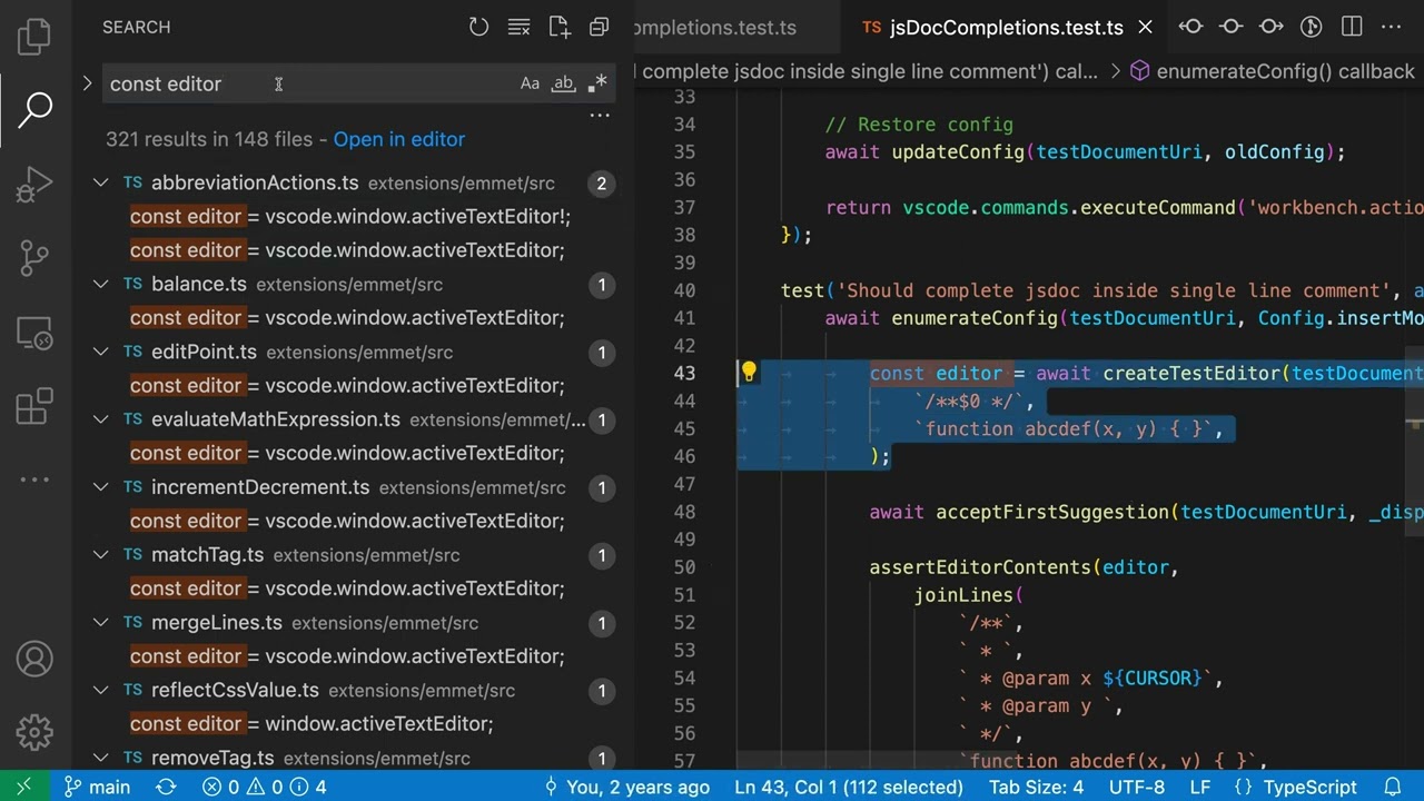 Workspace Search in VS Code — A deep dive on find in files, replace, search editors and more!