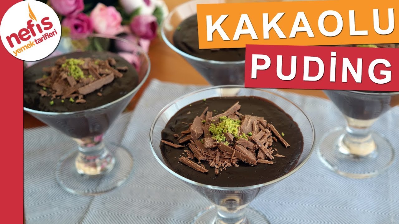 Ev Yapımı Kakaolu Puding Yapımı - AZ MALZEMELİ nefis pratik s&uuml;tl&uuml; tarifi