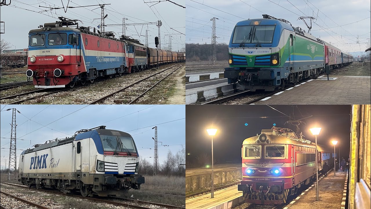[4K] Влаковете в България / Trains in Bulgaria I 02.03.2024.