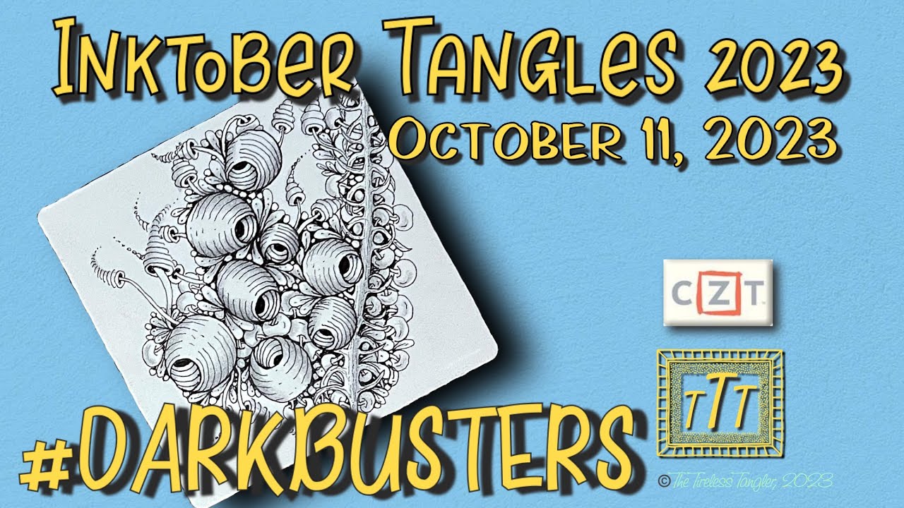 #DARKBUSTERS Путешествие продолжается. Inktober Tangles | День 12