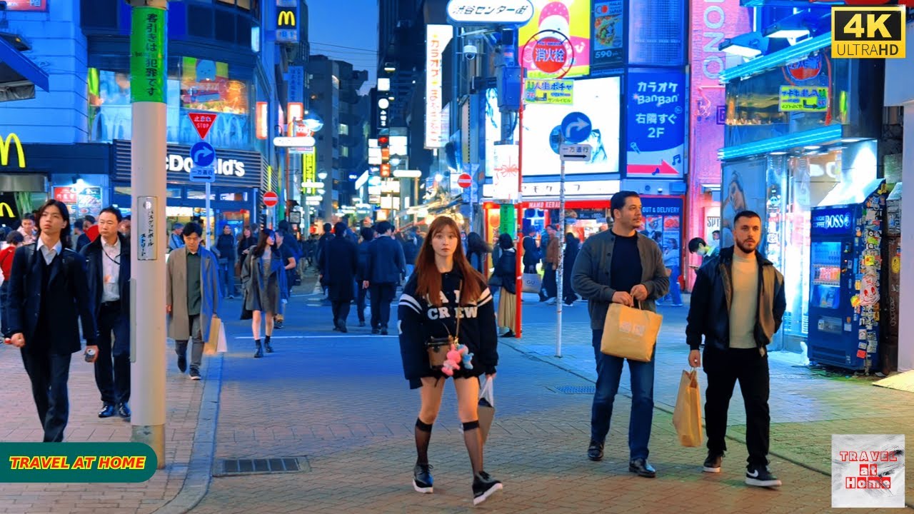 4K HDR Japan travel 2025 | Walk in Shibuya (渋谷) Tokyo Japan | Relaxing Natural City ambience