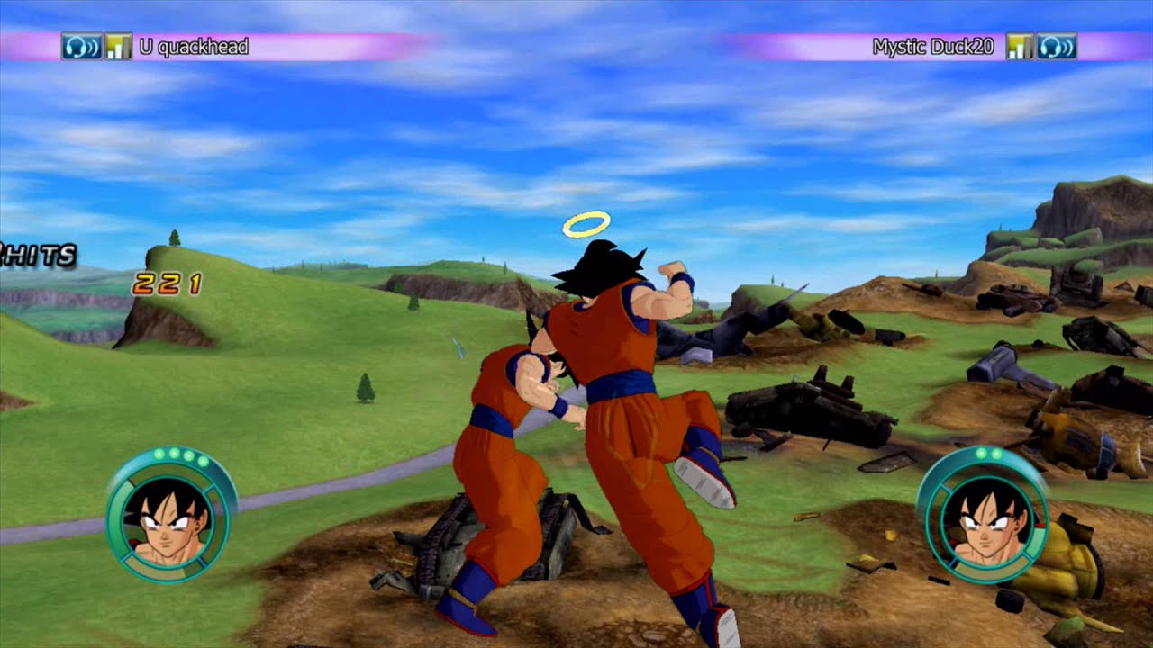 Dragonball Raging Blast Online. U quackhead vs Mystic Duck20 Part 1