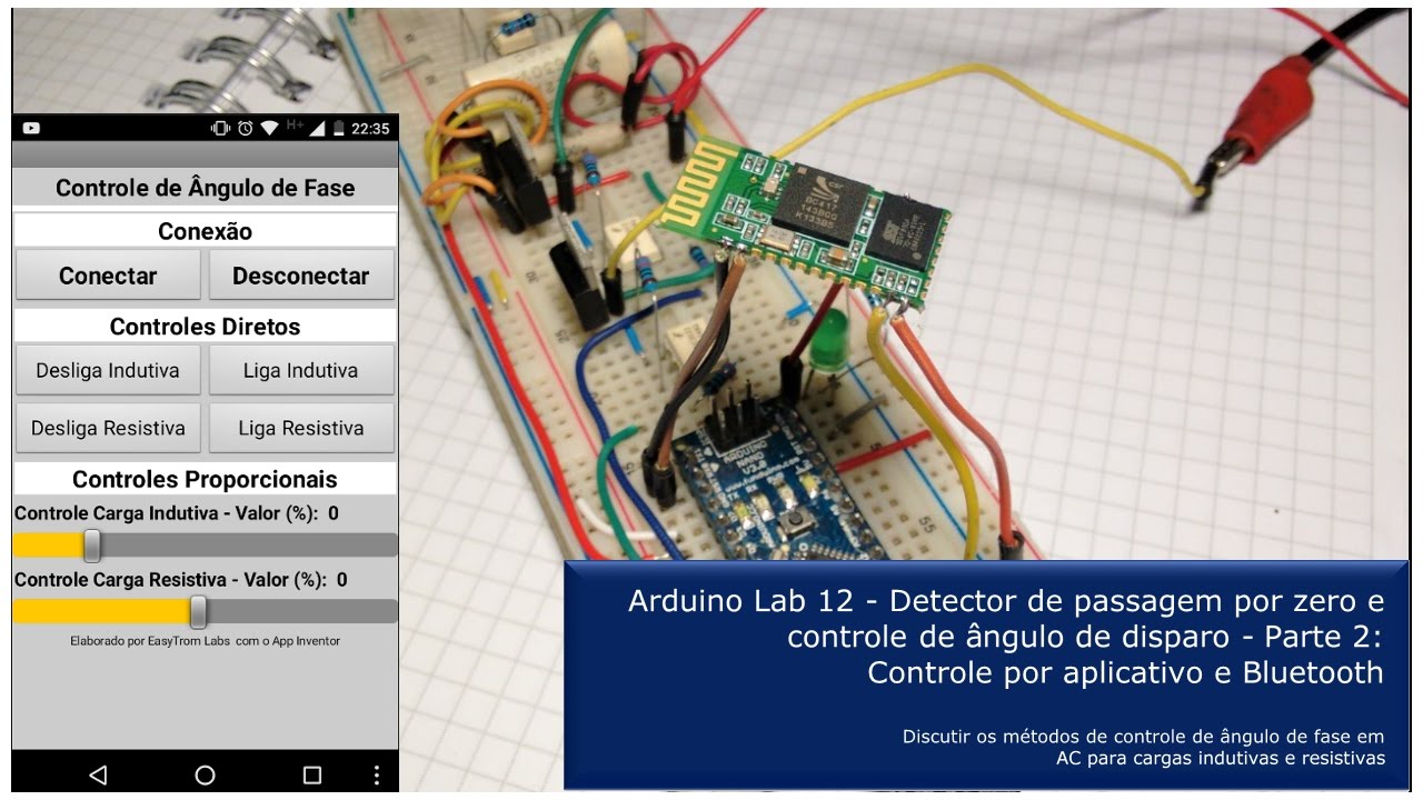 Arduino Lab 12:  Detector de passagem por zero e controle de ângulo de disparo  Parte 2