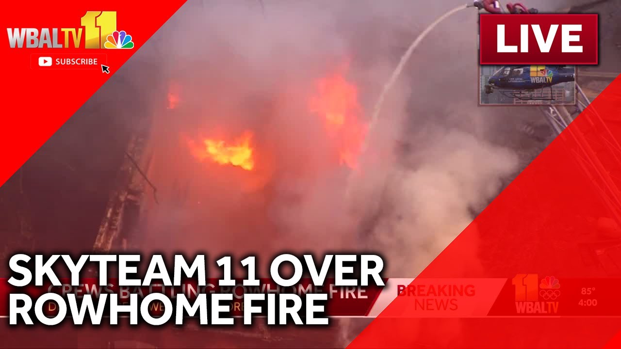 LIVE: SkyTeam 11 over fire in Baltimore - wbaltv.com