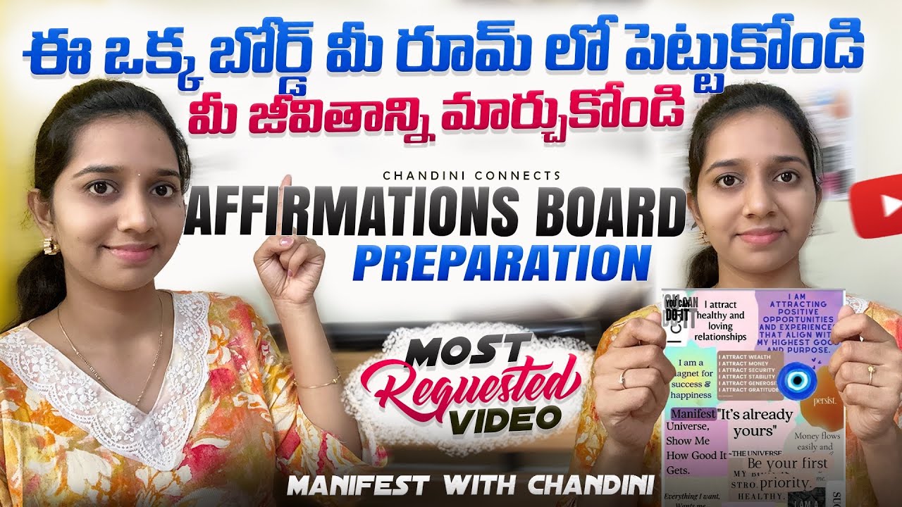 Affirmation Board Creation ✨ | Manifestation Q&A Session | Most Requested Video #chandiniconnects 