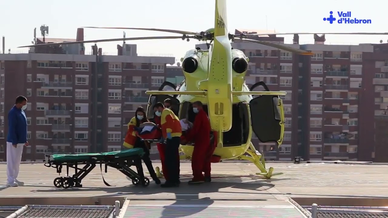 Estrena del nou heliport de Vall d'Hebron