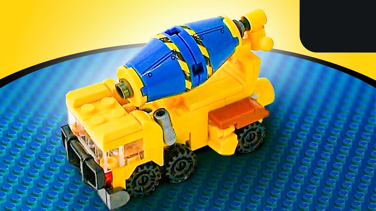 Betonieră blocuri Lego - Concrete mixer Lego