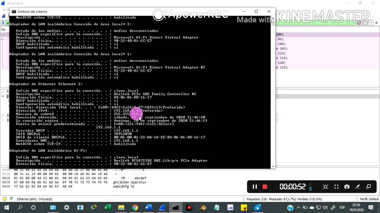 7.1.6-Laboratorio: utilice Wireshark para examinar tramas de Ethernet Topología