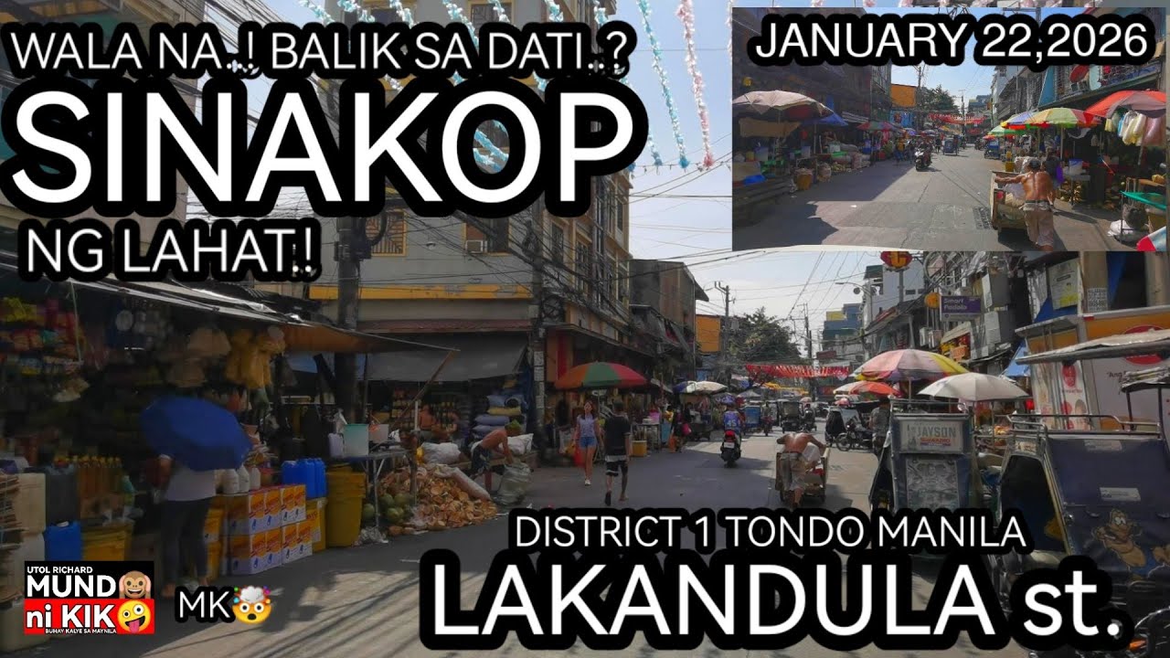 MK😲/LAKANDULA ST. BALIK SA DATI SINAKOP NG LAHAT JANUARY 2,2025 #manilaupdate #clearingoperation 