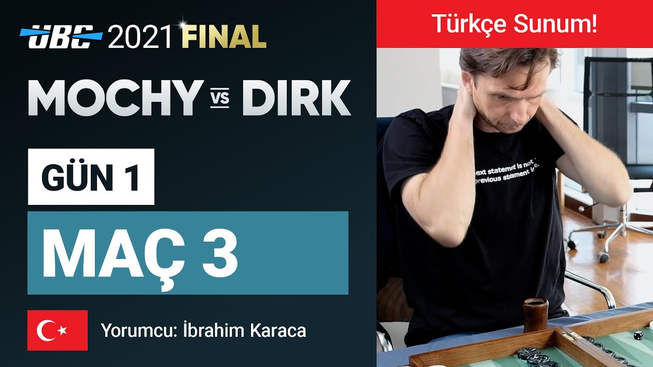 UBC 2021 Final: MOCHY vs DIRK (Match 3) Backgammon
