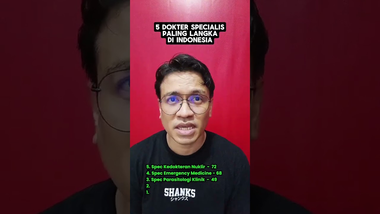 5 dokter spesialis paling langka di indonesia🤔  #shorts