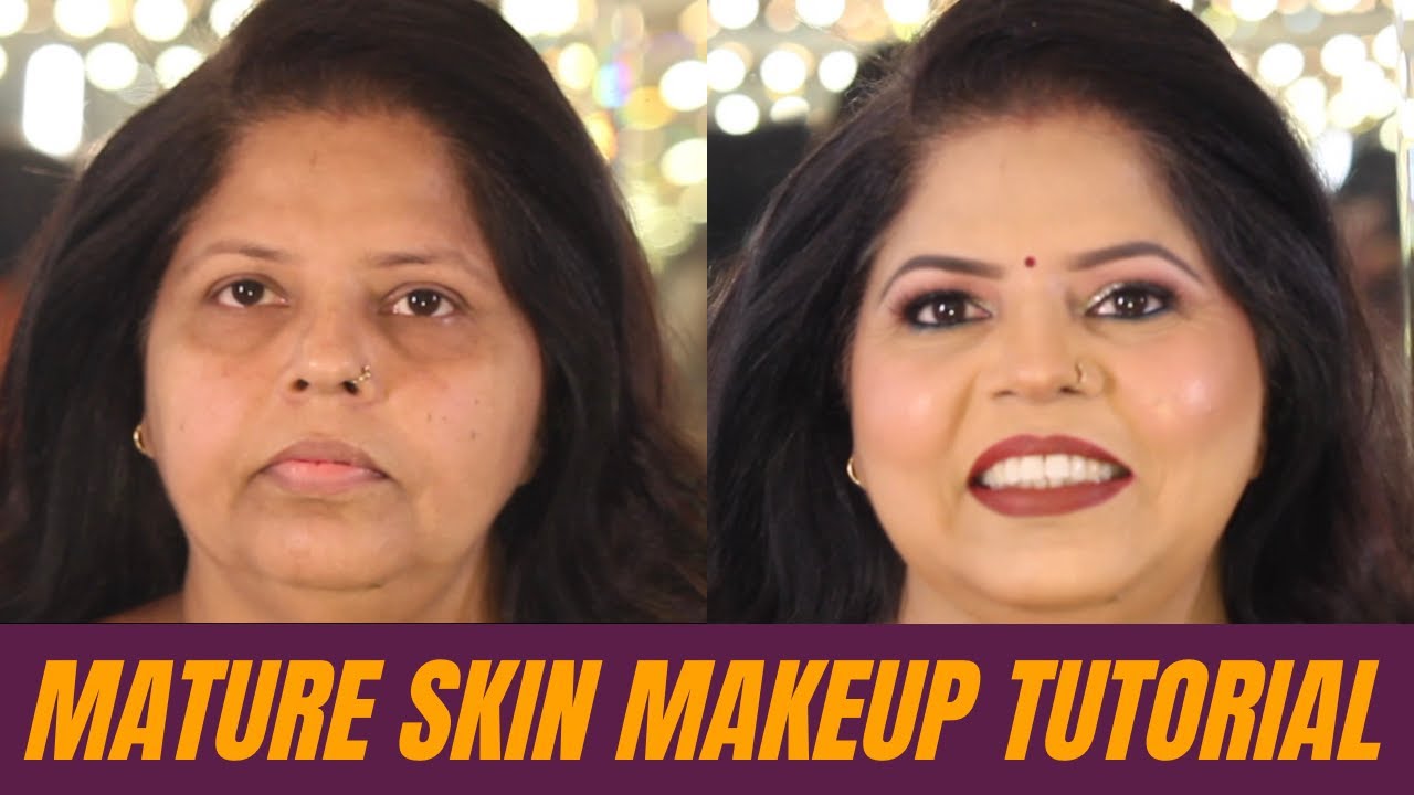 Mature skin makeup tutorial | Simple steps |  MATURE SKIN MAKEUP | Tips, Tricks & Products revealed