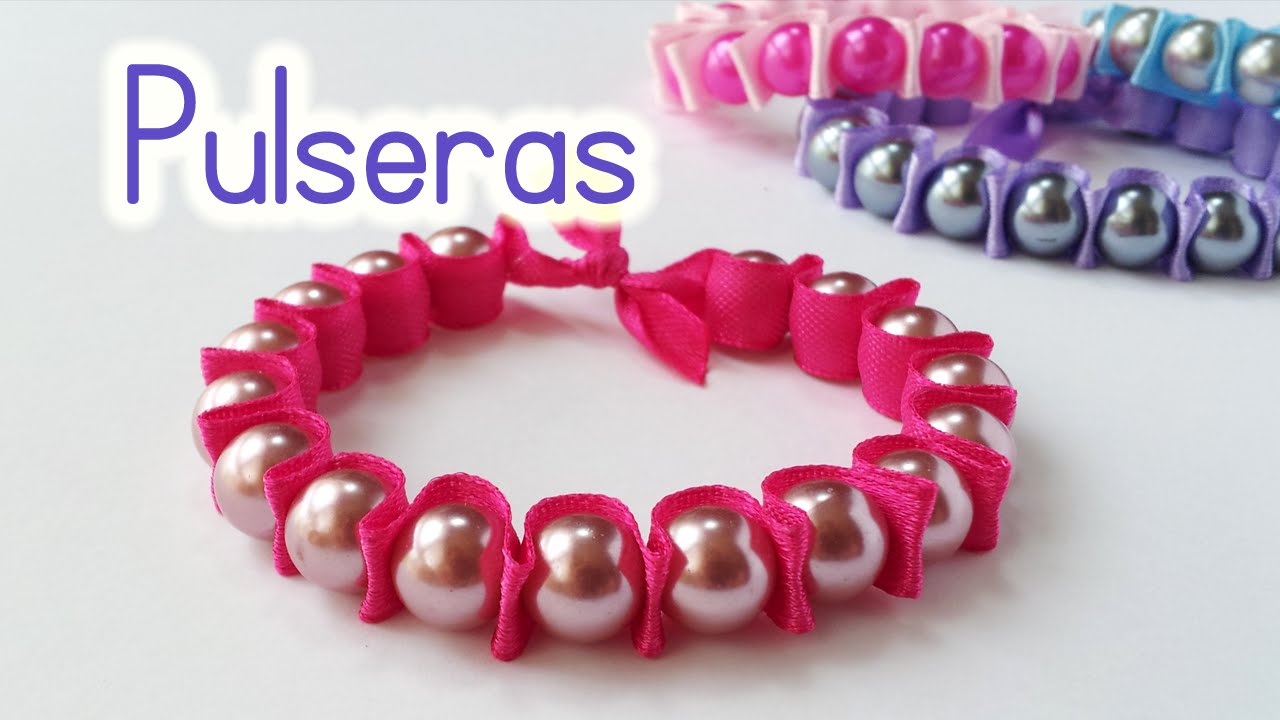 Manualidades: PULSERAS con CINTA o LISTON - Innova Manualidades