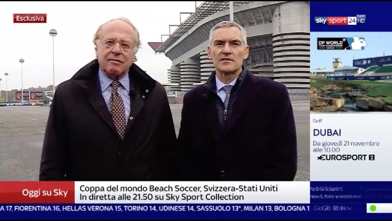 Paolo Scaroni e Alessandro Antonello su SkySport24- Nuovo Stadio Milano