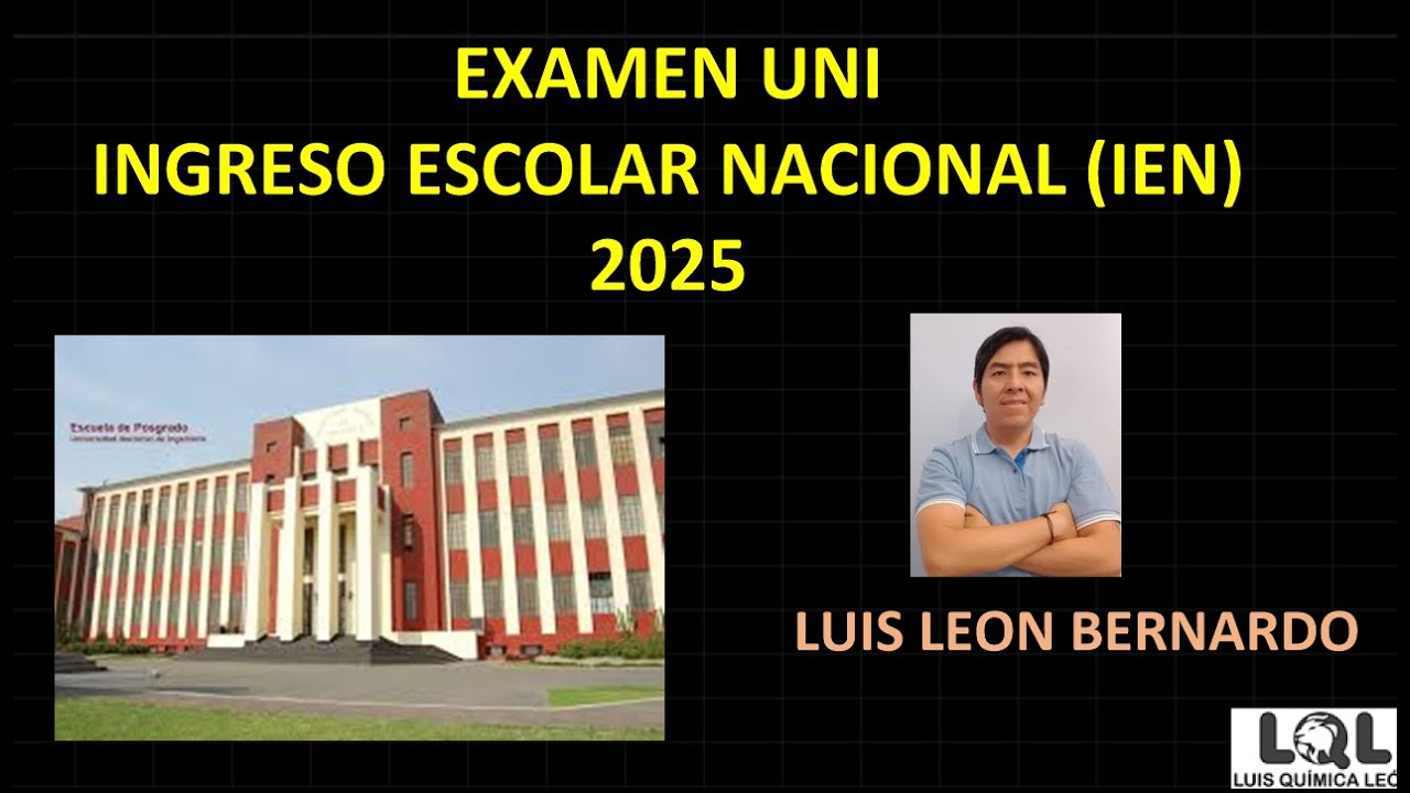 SOLUCIONARIO IEN - UNI 2025