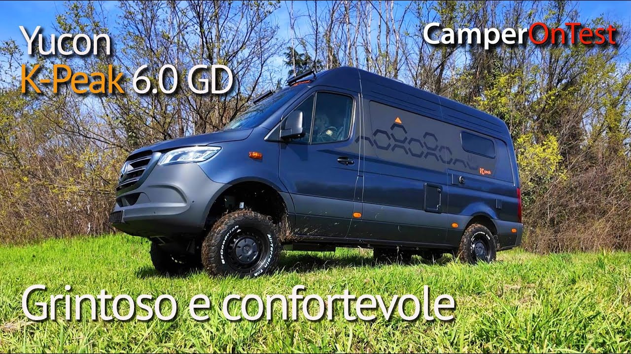 Yucon K-Peak 6.0 GD: un van 4x4 inconsueto, è su base Mercedes e dotato di comodi letti singoli