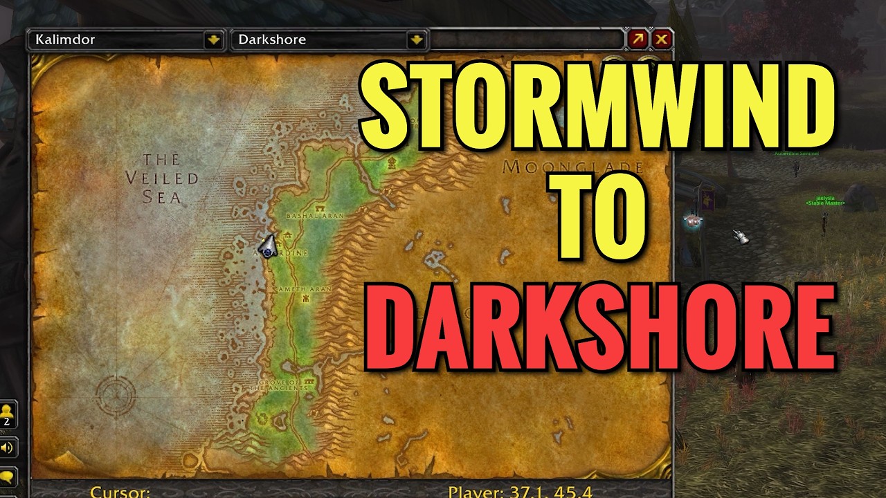 How To Get To Darkshore From Stormwind/Ironforge (WoW Classic)