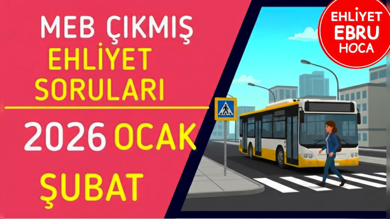 EHLİYET SINAV SORULARI 2026/ EHLİYET OCAK ŞUBAT SINAV SORULARI/ ANİMASYONLU EHLİYET SORULARI