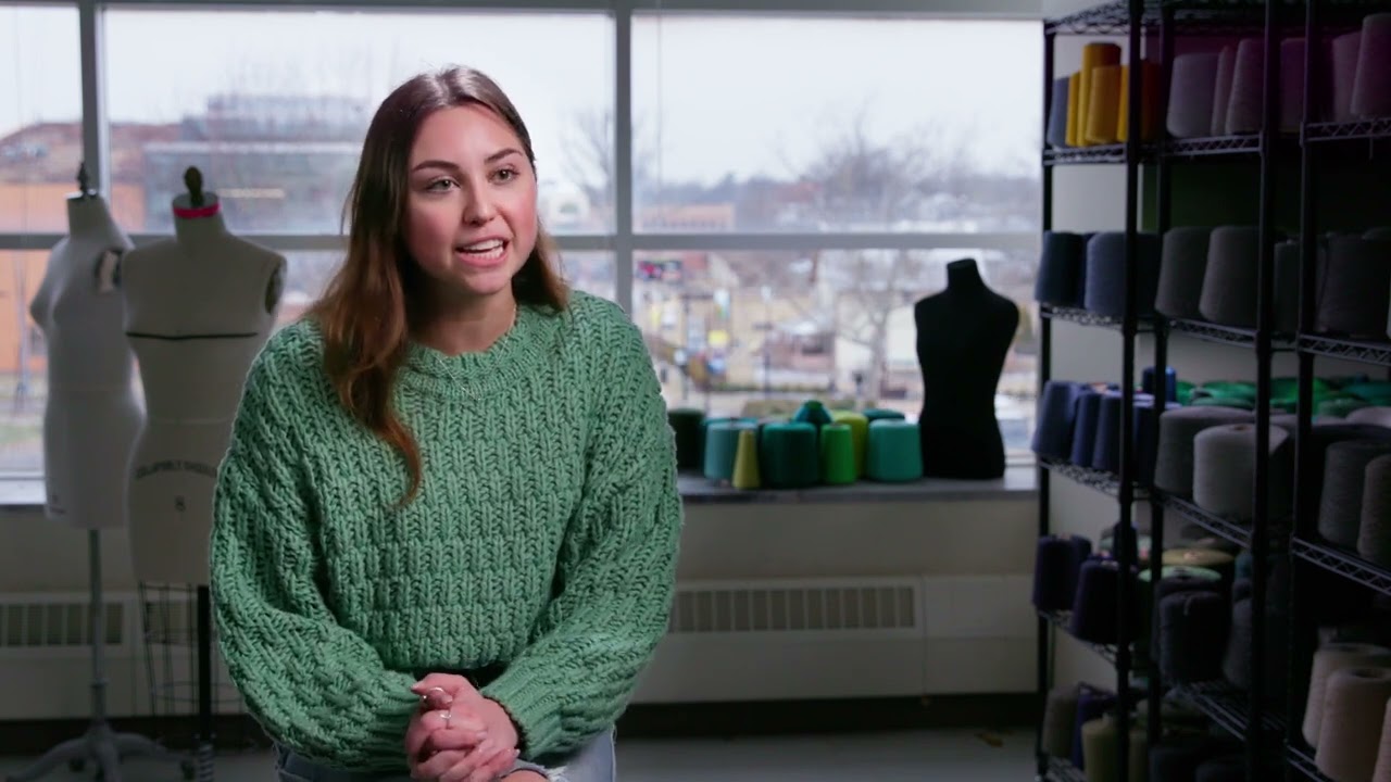 Fashion Merchandising Student, Lucia Perry, on Downtown Kent