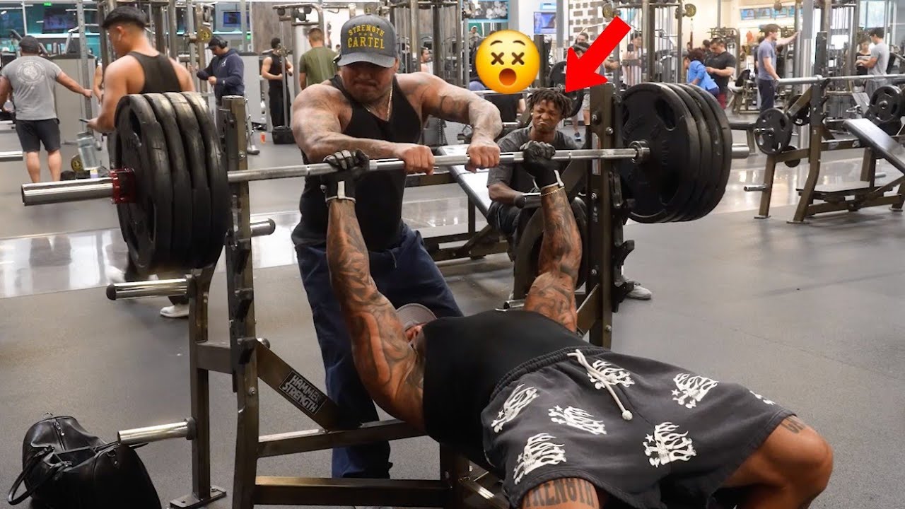 How To Bench Press While Mogging At A Commercial Gym