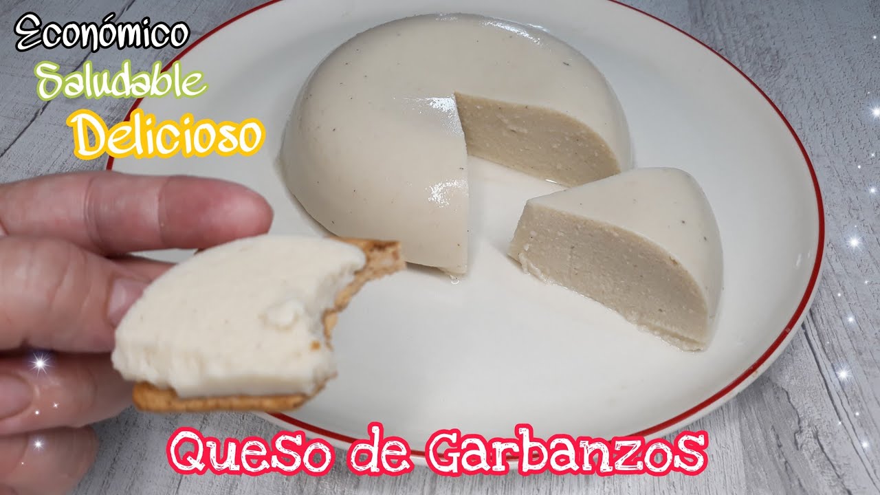 cómo hacer Queso de garbanzo, receta nutritiva, económica y Deliciosa.
