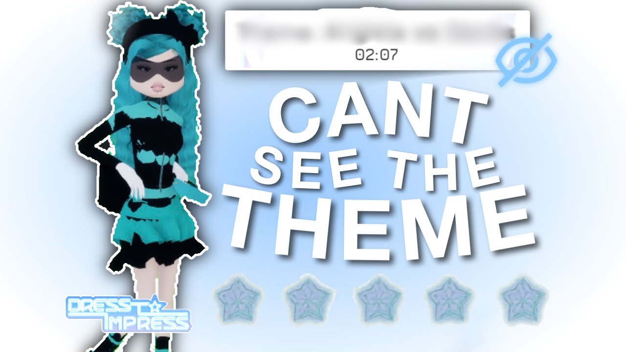 Roblox Dress to Impress but I CANT SEE THE THEME || bellefleurq