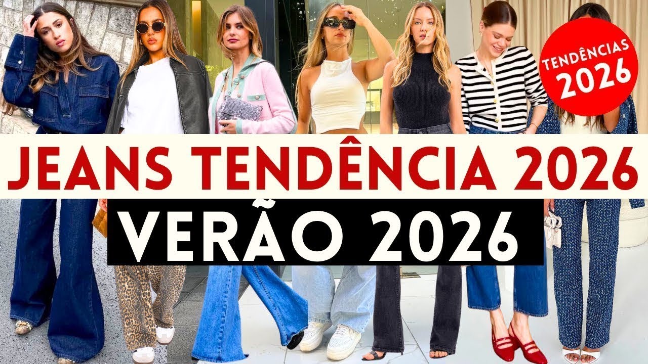 🔴JEANS VER&Atilde;O 2026! CAL&Ccedil;AS JEANS QUE J&Aacute; EST&Atilde;O NA MODA E SER&Atilde;O TEND&Ecirc;NCIA NO VER&Atilde;O 2026! | Maga Moda