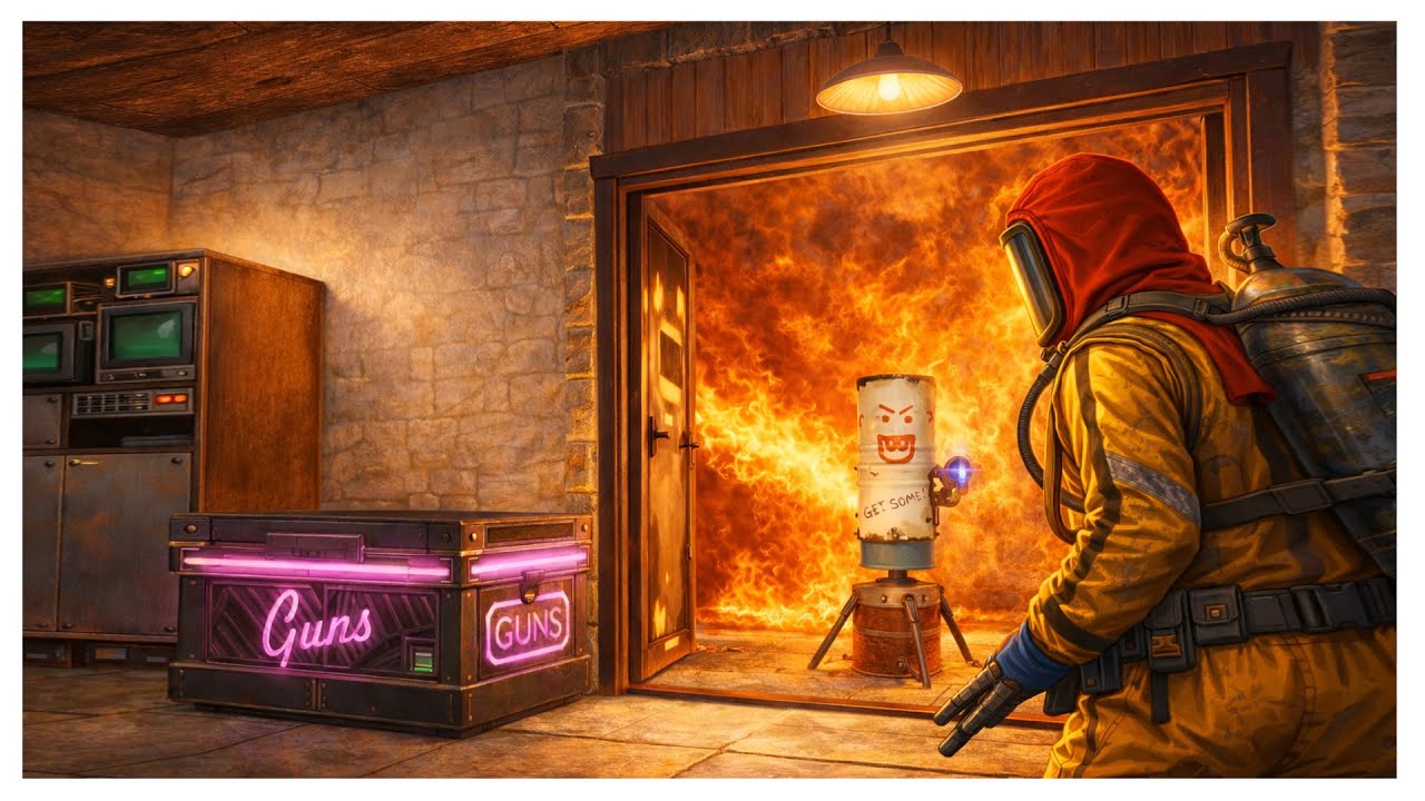 Rust Living Off The Loot - I Built An AFK Oven Trap