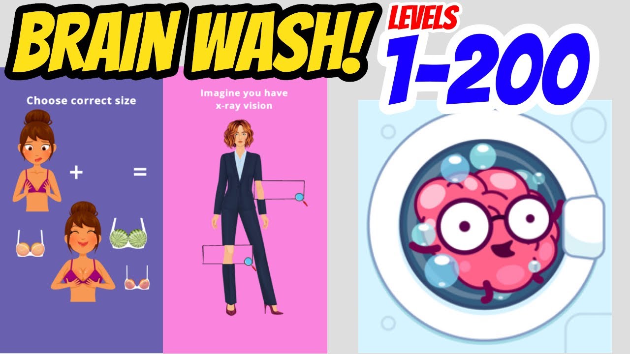 Brain Wash Levels 1 - 200 Gameplay Walkthrough | By Say Games | (IOS - Android)