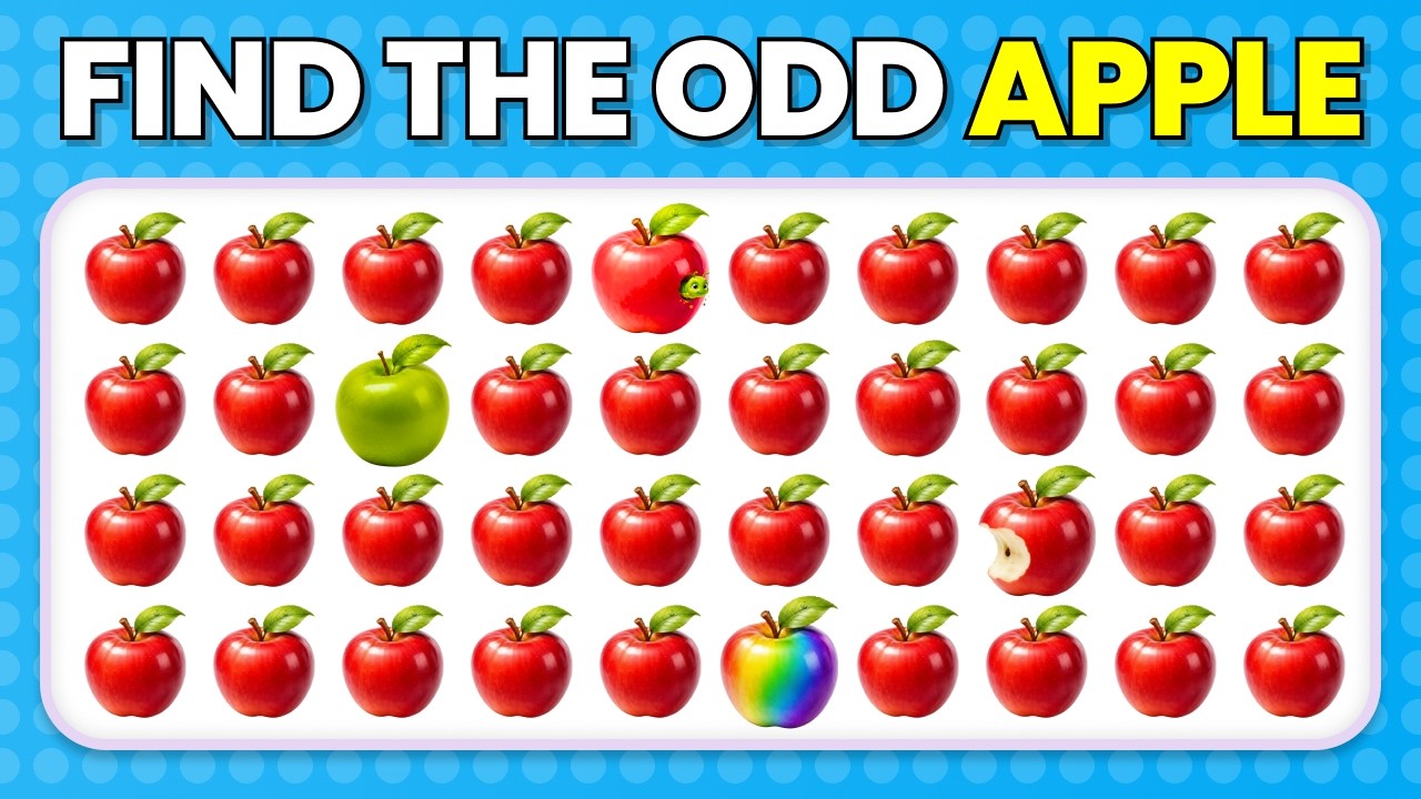 Find the ODD One Out - Fruits & Vegetables Edition 🍎🥕🍌 | Easy, Medium, Hard