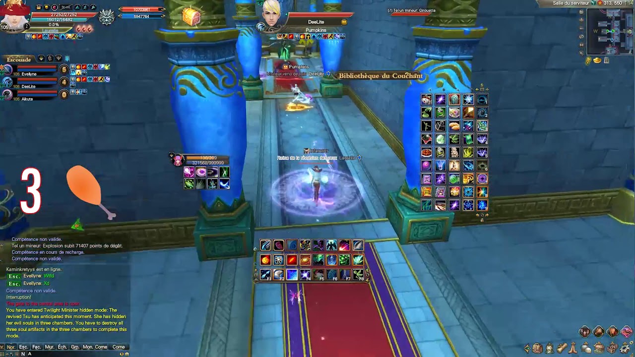 PWI - Twilight Minister Secret Mode - 4men run Twilight Temple Revisited (TT4, TTR, 2nd boss)