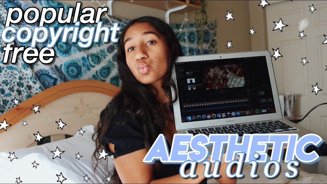 popular COPYRIGHT FREE aesthetic audios + how to add audio to videos!!
