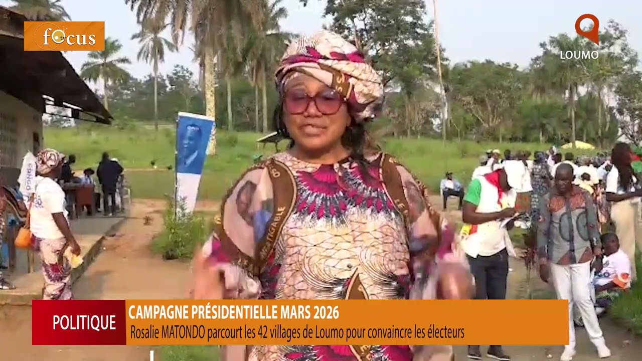 Denis Sassou Nguesso porté par les populations de Loumo. 