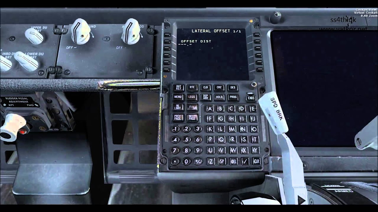 fsx pmdg 737 ngx how to input offset