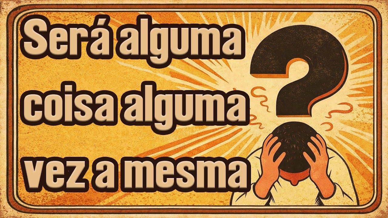 Será alguma coisa alguma vez a mesma?