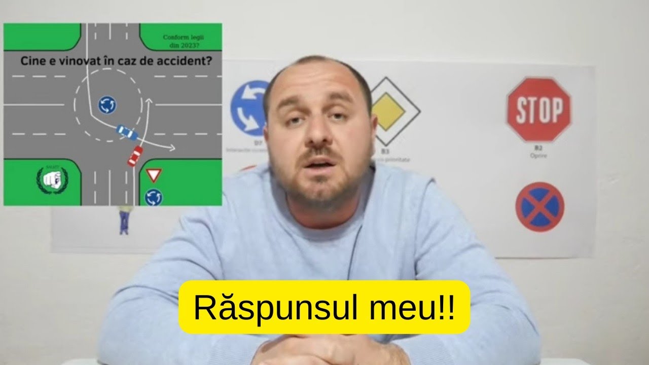 Cine E Vinovat Daca Unul Schimbă Banda In Sensul Giratoriu, Celălalt Are Cedează?! *răspunsul meu