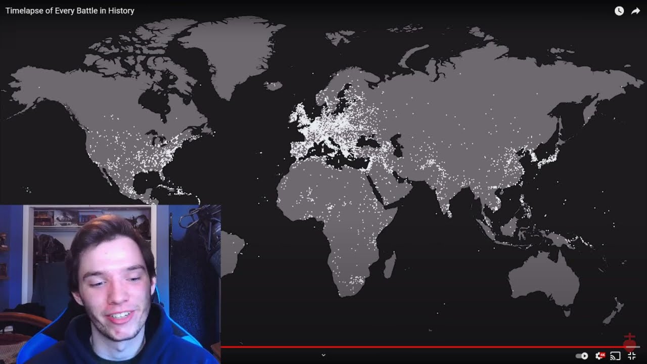 Historian Reacts - Timelapse of Every Battle in History by Cottereau