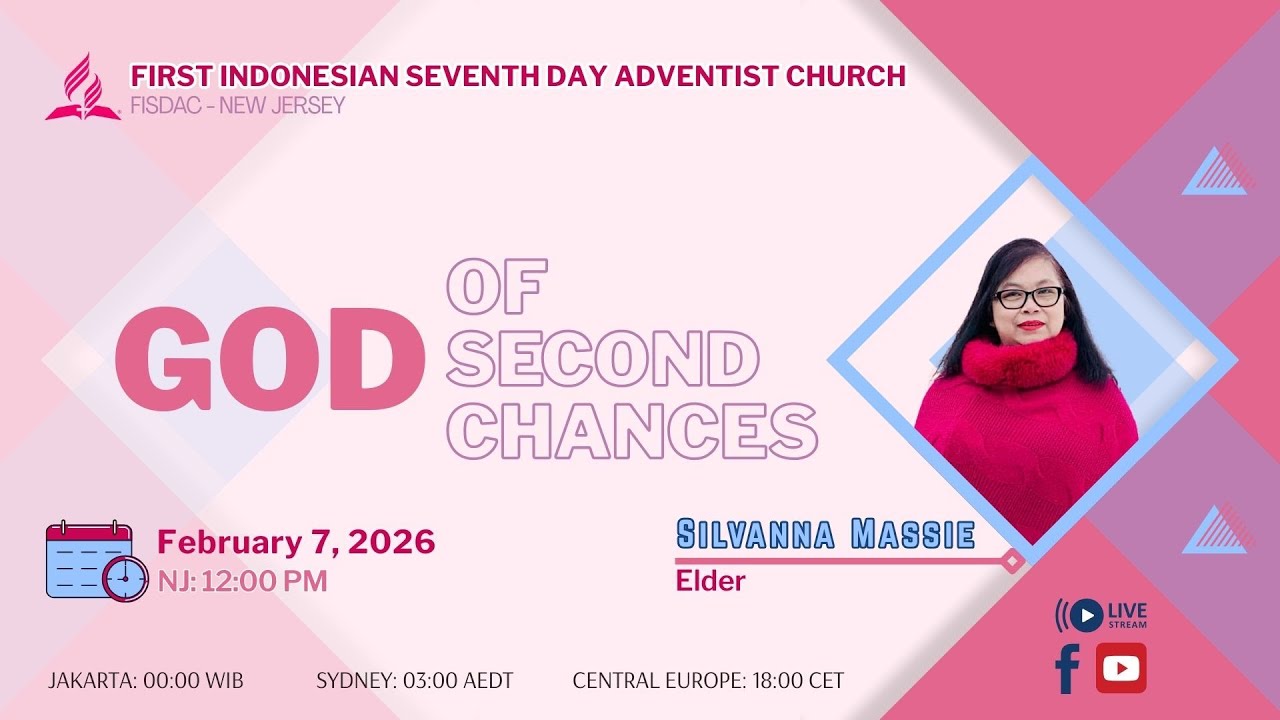 FISDAC Sabbath Worship 7 February 2026 - God of Second Chances