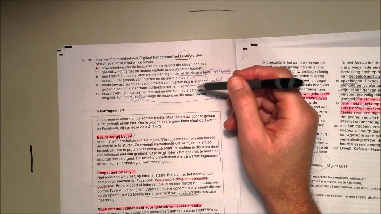 VWO 2015 tijdvak 1 Nederlands, deel 2