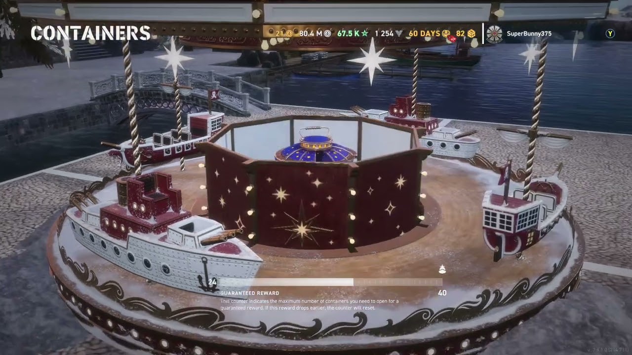 Opening 104 Mystic Lantern crates in World of Warships Legends.
