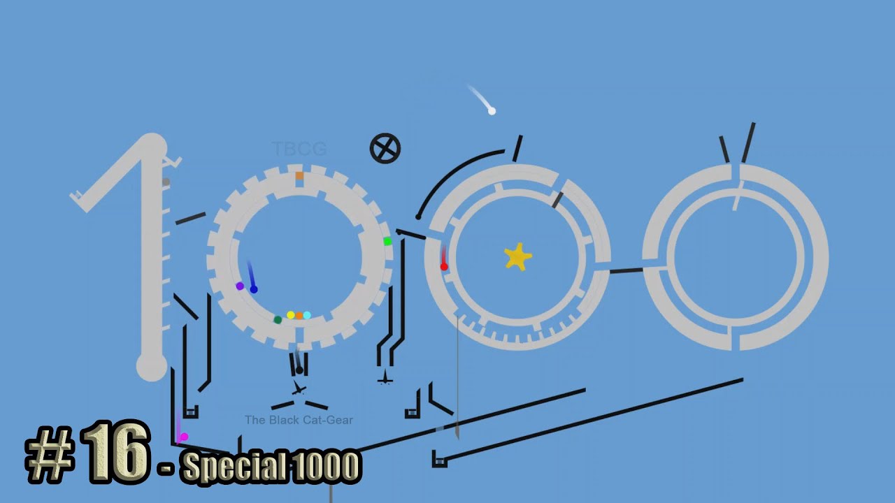 Special 1000+ - Algodoo Marble Race