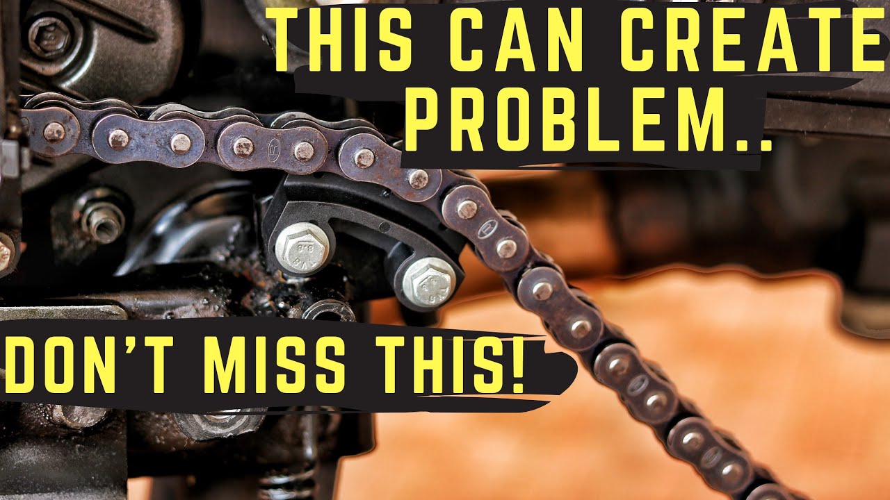 MOTORCYCLE CHAIN NOISE! CHAIN GUIDE REPLACEMENT TVS APACHE RTR 200 & 160, CHAIN TENSIONER/RETAINER