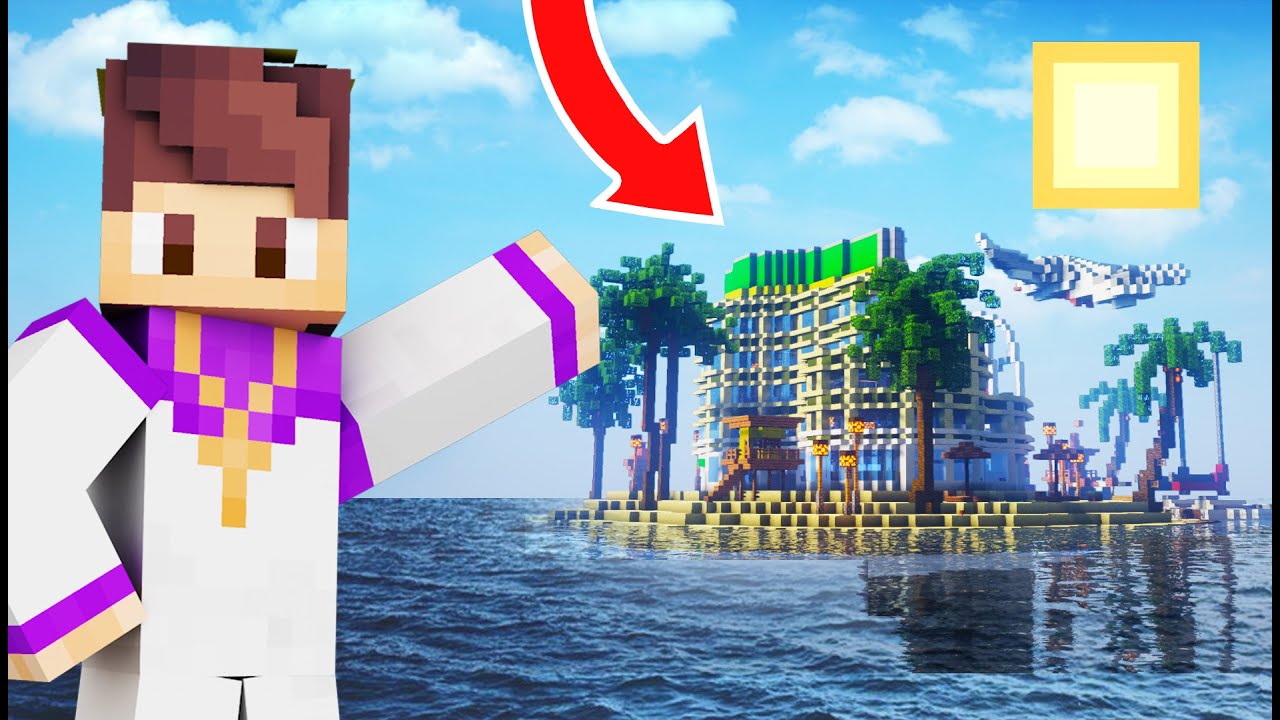 ME INFILTR&Eacute; en una ISLA de MILLONARIOS en Minecraft