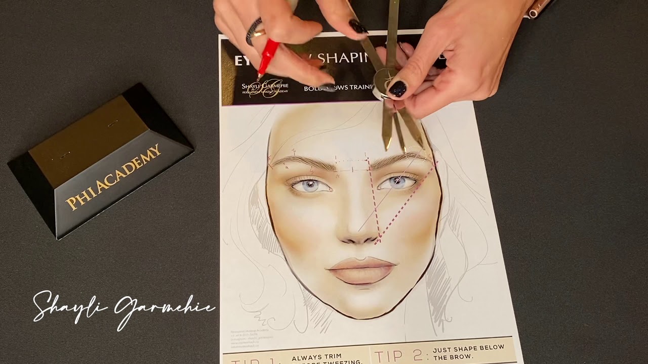 How to use new Phi Divider to make Symmetrical Eyebrow Shape