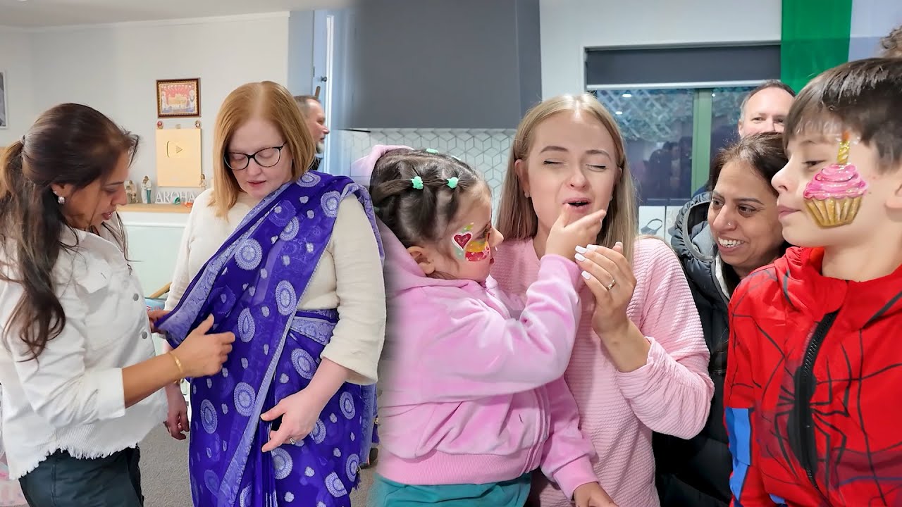 Abbey's MUM Wearing A SARI 😍 BIG BIRTHDAY SURPRISE *Family Vlog*