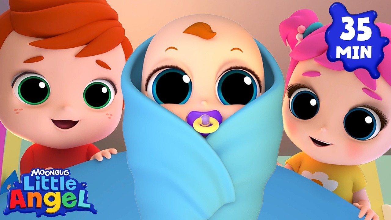 New Baby in the Family! | Baby John | Little Angel And Friends Fun Educational Songs