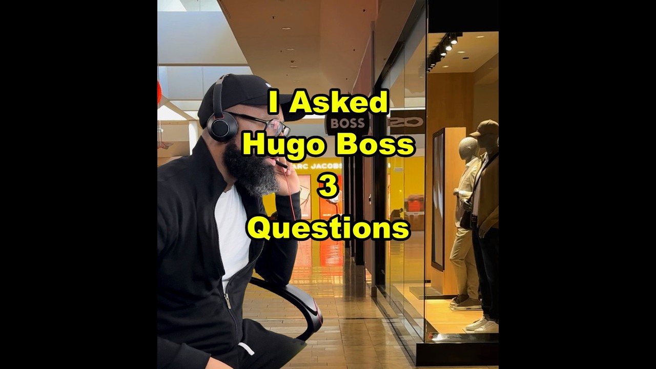 I Asked Hugo Boss 3 Questions
