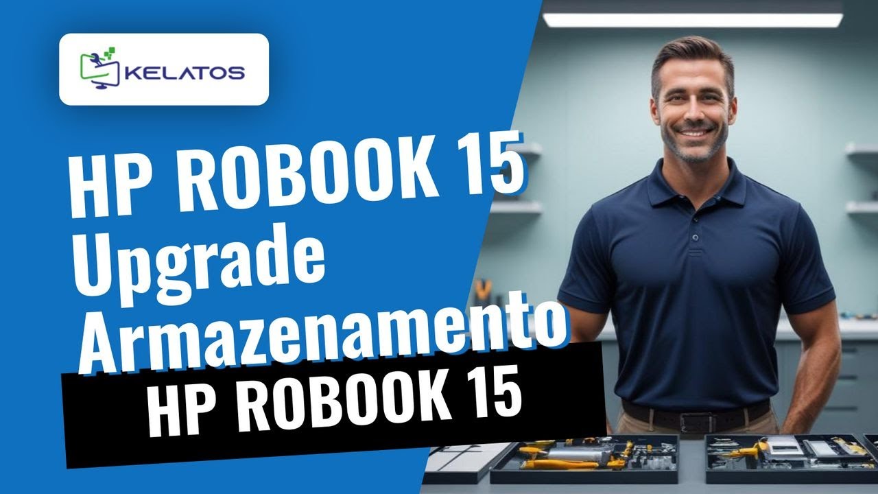 Computador portátil HP ROBOOK 15 armazenamento limitado, instalação de 2 discos 4TB e RAID 0 💾