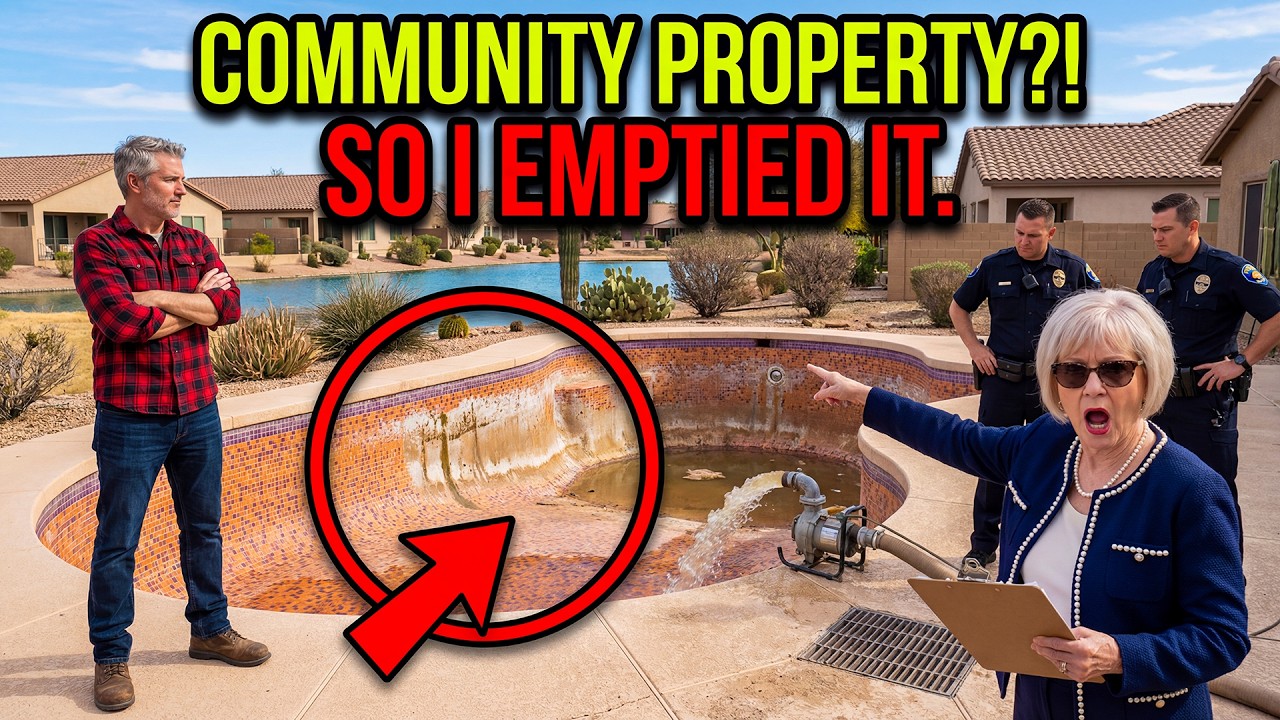 HOA Karen Said My Pool Was “Community Property” — So I Emptied It and Let Her Explain to Cops