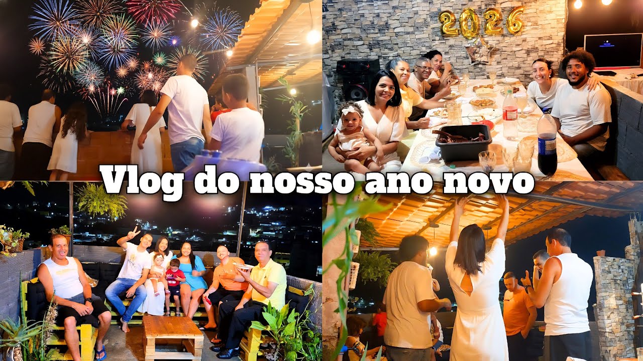 Vlog do nosso ano novo 2026 🤍✨️ 